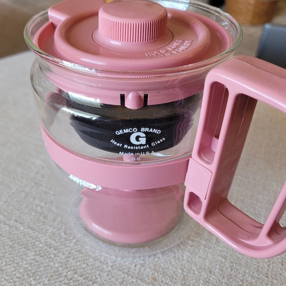 Vintage Micro Perk Microwave Coffee Pot Mauve Pink Gemco Brand New without Box - Picture 2 of 4